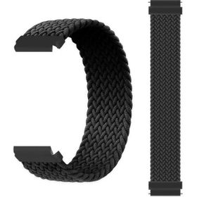 Gpack Amazfit GTR 2E Naylon Solo Loop 135 mm Small KRD 61 Siyah Kordon