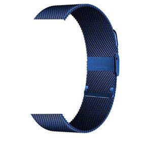 Gpack Amazfit GTR 3 Pro Çıtçıtlı Hasır Metal Örgülü KRD 45 Lacivert Kordon
