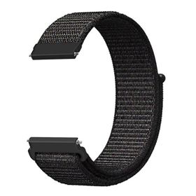 Gpack Amazfit GTR 42 mm Kumaş Cırtcırt Kordon Velcro Siyah Kordon
