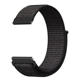 Gpack Amazfit GTR 42 mm Kumaş Cırtcırt Kordon Velcro Siyah Kordon