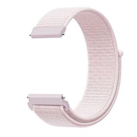 Gpack Amazfit GTR 47 mm Kumaş Cırtcırt Kordon Açık Pembe Kordon