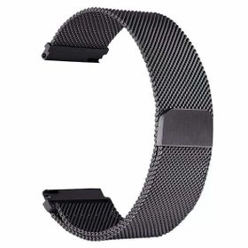 Gpack Amazfit GTR Mini Siyah Hasır Metal Örgülü Ayarlanabilir Kordon