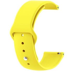 Gpack Amazfit GTS 2 Mini Mat Düz Renkli Silikon Sarı Kordon