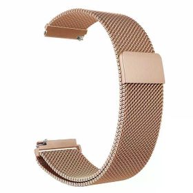 Gpack Amazfit Pace 46 mm Çıtçıtlı Hasır Metal Örgülü KRD 45 Bronz Kordon