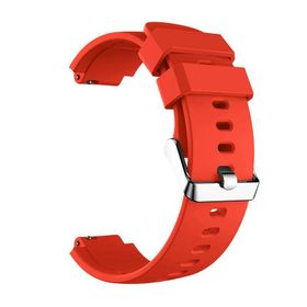 Gpack Amazfit Verge Kancalı Silikon Renkli Kırmızı Kordon