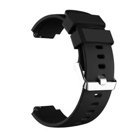 Gpack Amazfit Verge Kançalı Silikon Renkli Siyah Kordon