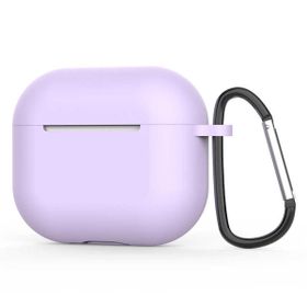 Gpack Apple AirPods 3. Nesil Mat Kancalı Silikon A11 Gri Kulaklık Kılıfı