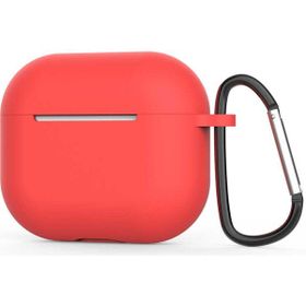 Gpack Apple AirPods 3. Nesil Mat Kancalı Silikon A11 Kırmızı Kılıf