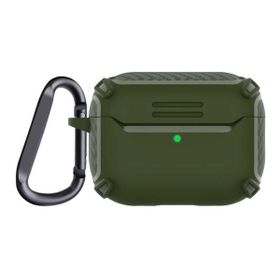 Gpack Apple AirPods Pro Sert Armor Karbon Görünüm A26 Siyah Kulaklık Kılıfı