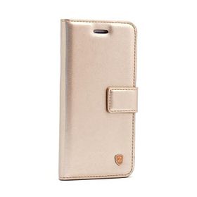 Gpack Apple iPhone 11 Delux Cüzdan Kartvizitli Para Gözlü Kopçalı Gold Kılıf