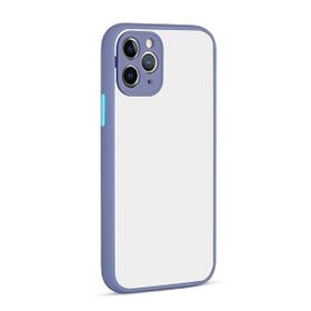 Gpack Apple İPhone 11 Pro Hux Kamera Korumalı Silikon Lila Kılıf