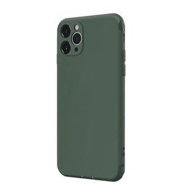 Gpack Apple iPhone 11 Pro Max Renkli Tıpalı Kamera Korumalı Silikon Esnek Koruma Siyah Kılıf