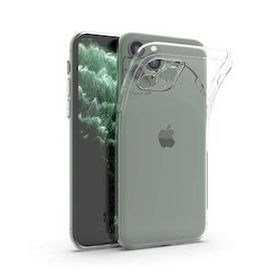 Gpack Apple Iphone 11 Pro Max Şeffaf Renksiz Kamera Korumalı Silikon Cep Telefonu Kılıfı