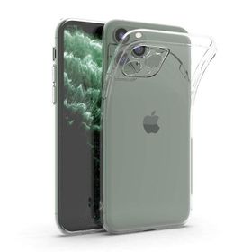 Gpack Apple Iphone 11 Pro Max Şeffaf Renksiz Kamera Korumalı Silikon Cep Telefonu Kılıfı