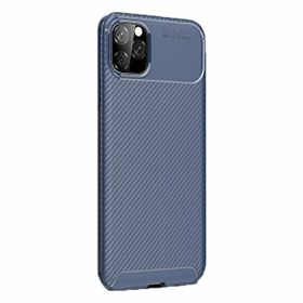 Gpack Apple iPhone 11 Pro Negro Karbon Dizayn Lacivert Silikon Kılıf