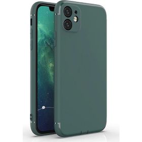 Gpack Apple Iphone 11 Pro Renkli Tıpalı Kamera Korumalı Esnek Koruma Haki Silikon Cep Telefonu Kılıf