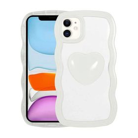 Gpack Apple iPhone 11 Renkli Kalp Figürlü Ponçik Kapak Kılıf