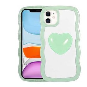 Gpack Apple iPhone 11 Renkli Kalp Figürlü Ponçik Kapak Kılıf