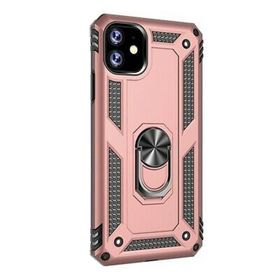 Gpack Apple iPhone 11 Vega Standlı Yüzüklü Mıknatıslı Gümüş Kılıf