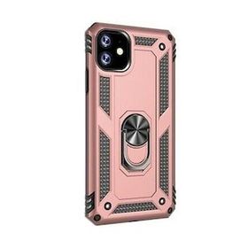 Gpack Apple iPhone 11 Vega Standlı Yüzüklü Mıknatıslı Gümüş Kılıf
