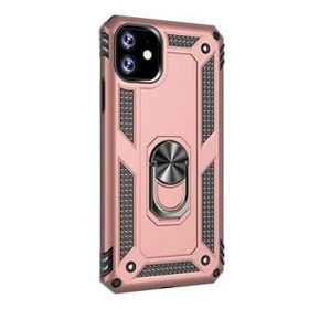 Gpack Apple iPhone 11 Vega Standlı Yüzüklü Mıknatıslı Gümüş Kılıf