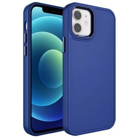 Gpack Apple İphone 12 Botox Mat Silikon Renkli Parlak Tuşlu Kılıf