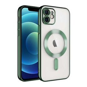 Gpack Apple iPhone 12 Demre Renkli Silikon Magsafe Wireless Şarj Özellikli Kılıf