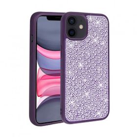 Gpack Apple iPhone 12 Diamond Parlak Taşlı Ston Kapak Silikon Kılıf
