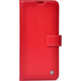 Gpack Apple iPhone 12 Kar Delüx Cüzdan Kartvizitli Standlı Kopçalı Kırmızı Kılıf