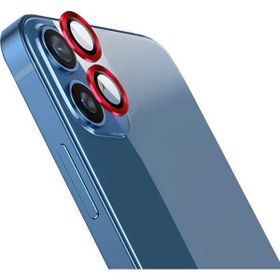 Gpack Apple iPhone 12 Kırmızı Kamera Metal Cam Lens Koruyucu