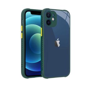 Gpack Apple İphone 12 Mini kaff Sarı Detaylı Lacivert Kapak Kılıf