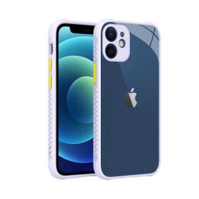 Gpack Apple İphone 12 Mini kaff Sarı Detaylı Lacivert Kapak Kılıf