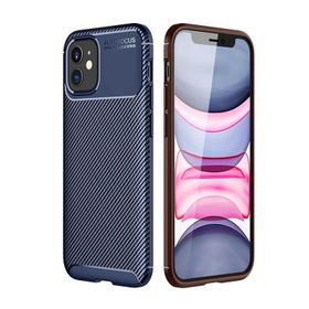 Gpack Apple Iphone 12 Mini Negro Karbon Dizayn Silikon Nano Glass Kahverengi Cep Telefonu Kılıfı