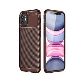Gpack Apple Iphone 12 Mini Negro Karbon Dizayn Silikon Nano Glass Kahverengi Cep Telefonu Kılıfı