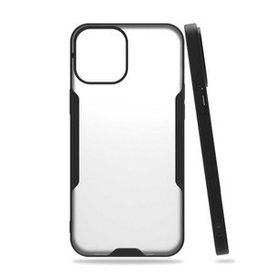 Gpack Apple İphone 12 Parfe Sarı Kenarlı Şeffaf Kapak Kılıf