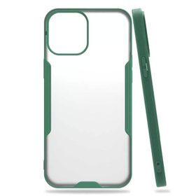 Gpack Apple İphone 12 Parfe Sarı Kenarlı Şeffaf Kapak Kılıf