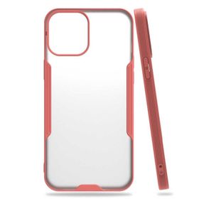 Gpack Apple İphone 12 Parfe Sarı Kenarlı Şeffaf Kapak Kılıf