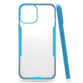 Gpack Apple İphone 12 Parfe Sarı Kenarlı Şeffaf Kapak Kılıf
