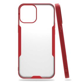Gpack Apple İphone 12 Parfe Sarı Kenarlı Şeffaf Kapak Kılıf