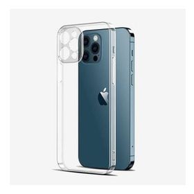 Gpack Apple iPhone 12 Pro Kamera Korumalı Şeffaf Silikon Renksiz Kılıf