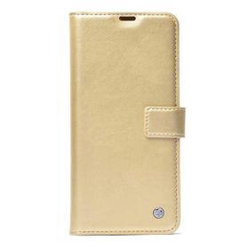 Gpack Apple iPhone 12 Pro Kar Delüx Cüzdan Kartvizitli Standlı Kopçalı Gold Kılıf