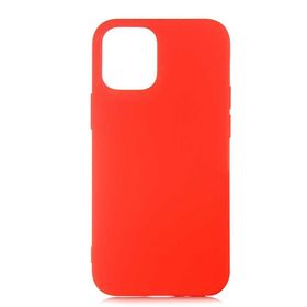 Gpack Apple iPhone 12 Pro Lsr Lansman Görünüm İçi Süet Silikon Kırmızı Kılıf