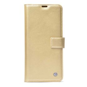 Gpack Apple iPhone 12 Pro Max Kar Delüx Cüzdan Kartvizitli Standlı Kopçalı Gold Kılıf