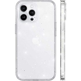 Gpack Apple iPhone 12 Pro Max Vixy Transparan Simli Görünüm Renksiz Kılıf
