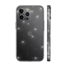 Gpack Apple iPhone 12 Pro Vixy Transparan Simli Görünüm Renksiz Kılıf