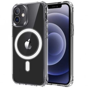 Gpack Apple iPhone 12 Wireless Tacsafe Antishock Ultra Koruma Sert Kapak Renksiz Kılıf