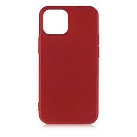 Gpack Apple iPhone 13 Korumalı Premier Mat Silikon Kırmızı Kılıf