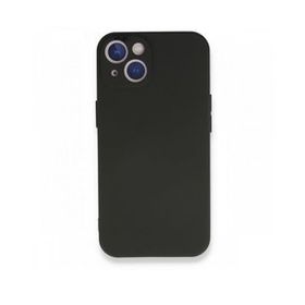 Gpack Apple Iphone 13 Mat Soft Premier+nano Glass Siyah Kamera Korumalı Silikon Cep Telefonu Kılıfı