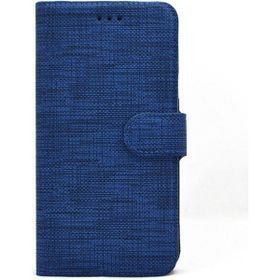 Gpack Apple iPhone 13 Mini Standlı Kartvizitli Exclusive Spor Cüzdan Lacivert Kılıf