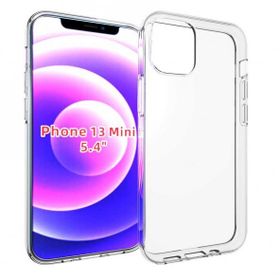 Gpack Apple Iphone 13 Mini Süper Şeffaf Renksiz Kamera Korumalı Silikon Cep Telefonu Kılıfı